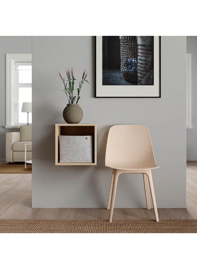 Wall-Mounted Shelving Unit – White Stained Oak Effect, 35×35×35 cm | Modern Wooden-Style Storage Shelf for Home, Office & Bathroom - Image 4