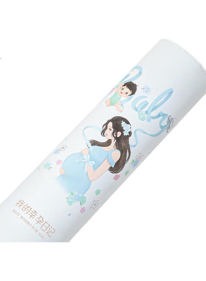 Deli Pregnancy Check-Up Organizer, Prenatal Report Folder, Maternity Information Folder, Pregnancy Record Book, Loose-Leaf Notebook, Portable Ultrasound A4 Medical Examination Form, Blue, Pq907-T - Image 1