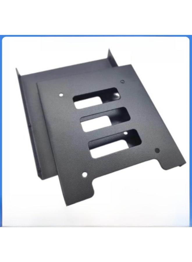 2.5 To 3.5-inch Hard Disk Bracket Desktop Hard Disk Iron Frame Thickened Solid State Mechanical Hard Disk Iron Bracket-Color:Black Frosted 2.5 Inch To 3.5 Inch Hard Disk Iron Bracket  - Image 1