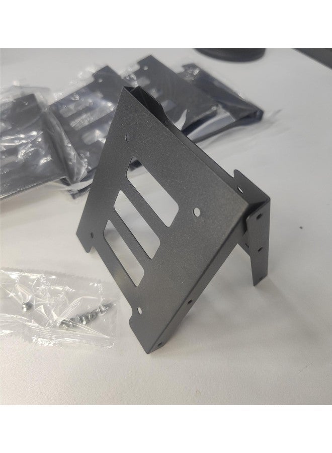 2.5 To 3.5-inch Hard Disk Bracket Desktop Hard Disk Iron Frame Thickened Solid State Mechanical Hard Disk Iron Bracket-Color:Black Frosted 2.5 Inch To 3.5 Inch Hard Disk Iron Bracket  - Image 3