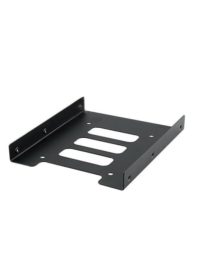 2.5 To 3.5-inch Hard Disk Bracket Desktop Hard Disk Iron Frame Thickened Solid State Mechanical Hard Disk Iron Bracket-Color:Black Frosted 2.5 Inch To 3.5 Inch Hard Disk Iron Bracket  - Image 5