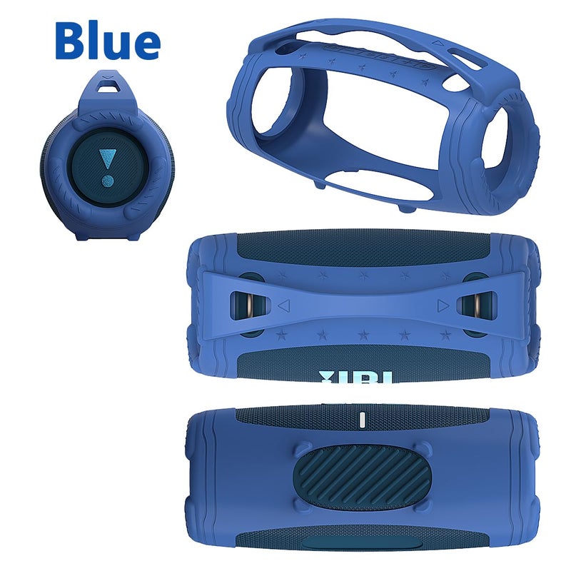 JCHPINE Silicone Cover Case for JBL Xtreme 3 Portable Bluetooth Speaker, Protective Skin Case for JBL Xtreme 3 Portable Bluetooth Speaker Accessories(Only Case)(Blue) - Image 3