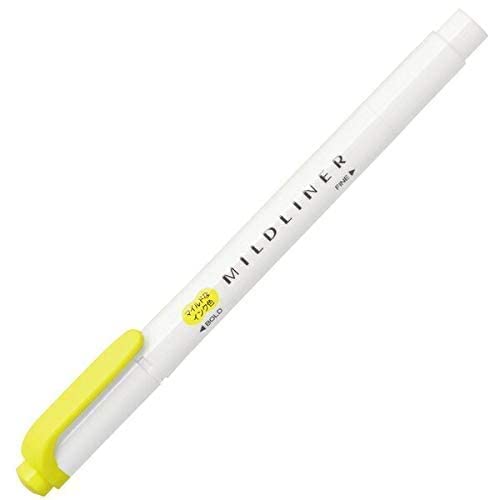 Zebra Pen Zebra Mildliner WKT7MLY Highlighter Mild Lemon Yellow - Image 3