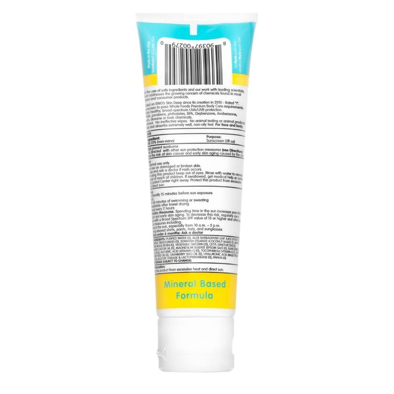thinksport Kid's Safe Sunscreen, SPF 50 Plus, 3 Fluid Ounce - Image 2