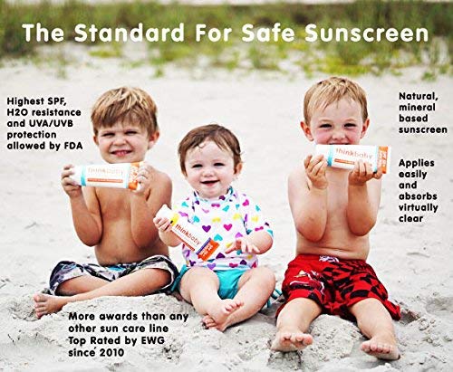 thinksport Kid's Safe Sunscreen, SPF 50 Plus, 3 Fluid Ounce - Image 4