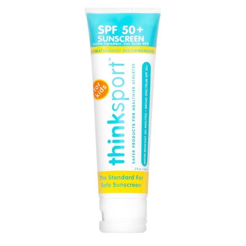 thinksport Kid's Safe Sunscreen, SPF 50 Plus, 3 Fluid Ounce - Image 1