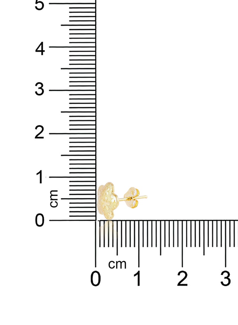 بفلح للمجوهرات أقراط من الذهب عيار 18 قيراط مصنوعة يدوياً - Image 3