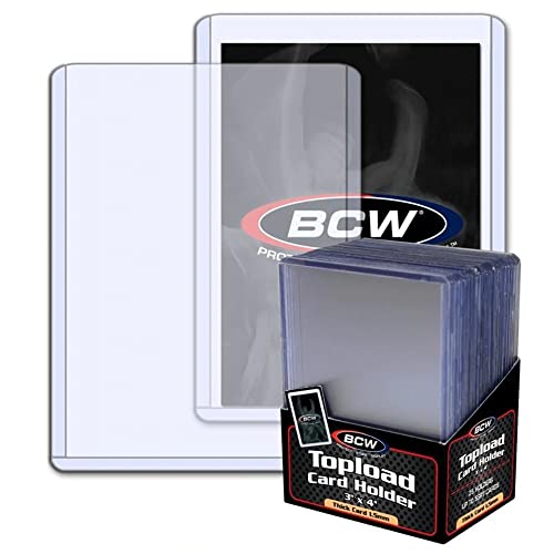 BCW 59 PT حوامل بطاقات سميكة | حوامل سميكة واقية لبطاقات التداول حتى 59PT | حوامل بطاقات صلبة للتذكارات والمقتنيات | عبوة واحدة - Image 5