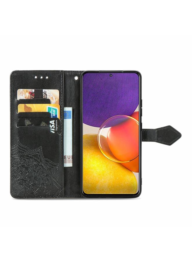 S-TOP Case For Samsung Galaxy A82 5G Mandala Embossing Pattern Horizontal Flip Leather Case with Holder & Card Slots & Wallet & Lanyard - Image 3