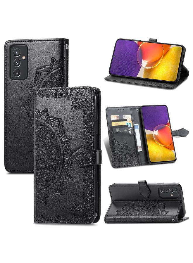 S-TOP Case For Samsung Galaxy A82 5G Mandala Embossing Pattern Horizontal Flip Leather Case with Holder & Card Slots & Wallet & Lanyard - Image 1
