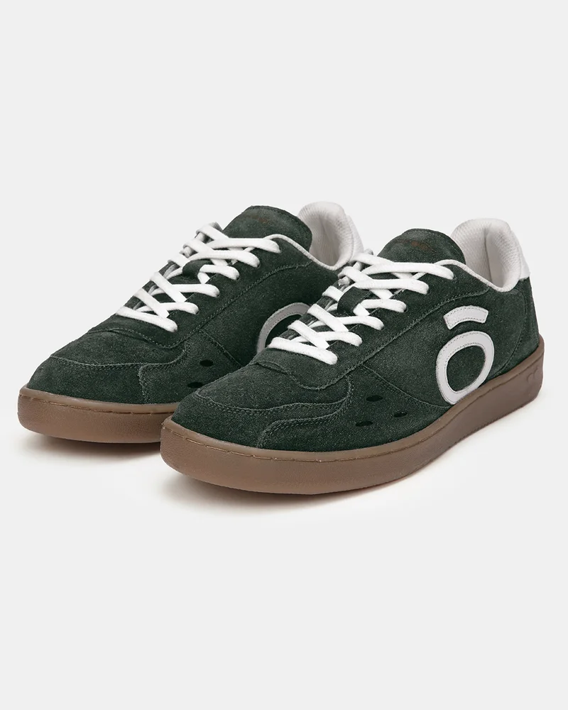 بيواكوف Men's Ollie Zone Amazon Green Suede Leather Skate Sneakers