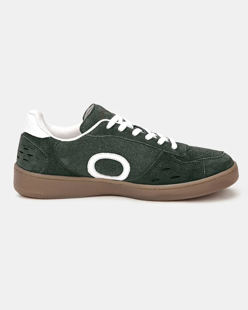 بيواكوف Men's Ollie Zone Amazon Green Suede Leather Skate Sneakers