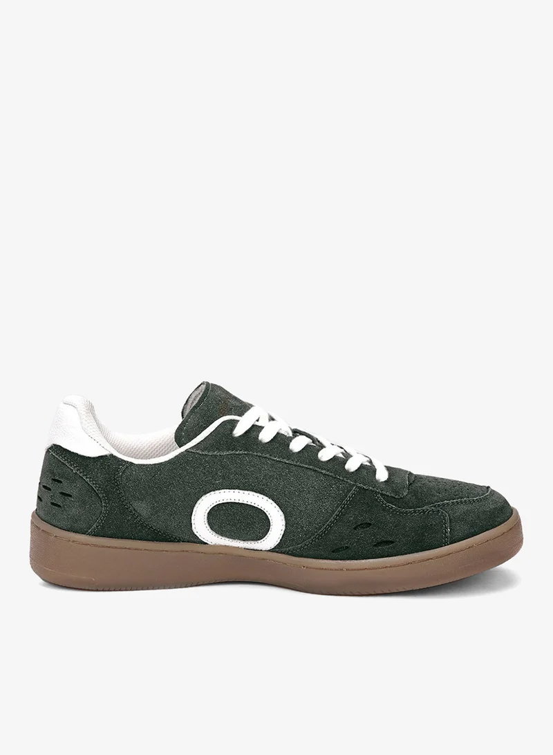 بيواكوف Men's Ollie Zone Amazon Green Suede Leather Skate Sneakers