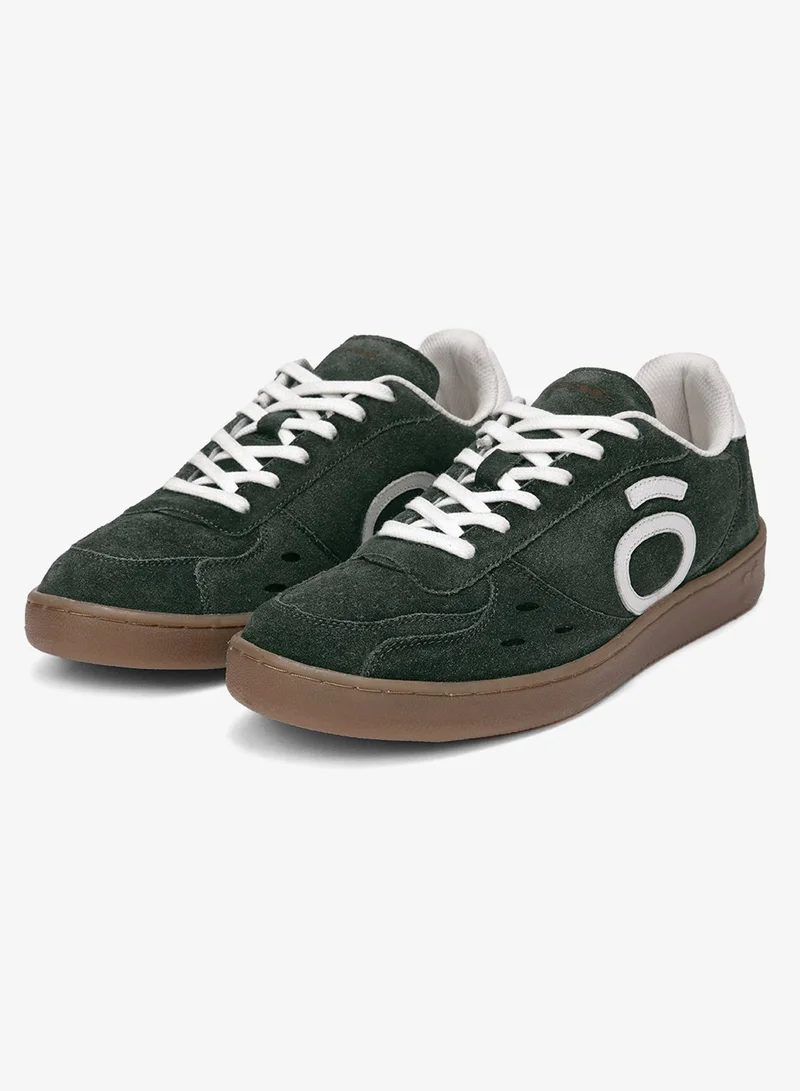 بيواكوف Men's Ollie Zone Amazon Green Suede Leather Skate Sneakers