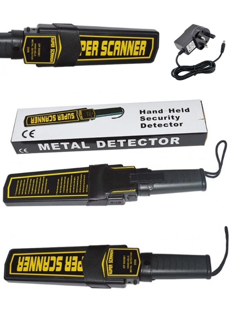 Generic - Handheld metal detector used for train station and airport security with free charger - Image 1