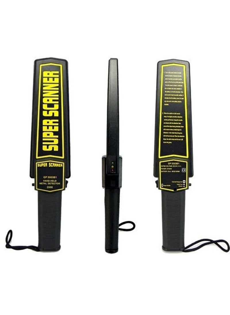 Generic - Handheld metal detector used for train station and airport security with free charger - Image 1