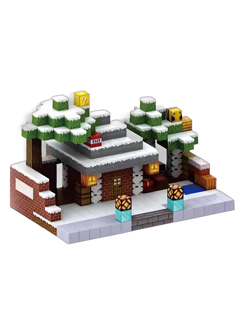 AirYoung 128 قطعة من مكعبات البناء المغناطيسية، بلاط مغناطيسي للأطفال، مجموعة مكعبات مغناطيسية، بناء عوالم مغناطيسية من المناجم، ألعاب مغناطيسية تعليمية، هدايا ألعاب مغناطيسية للأولاد والبنات - Image 4