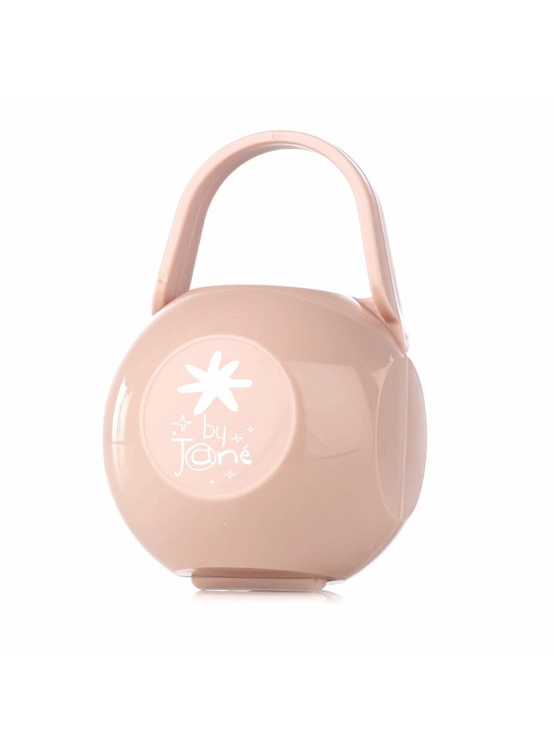 JANE Dummy Holder Box,Keep Your Baby’S Dummies Clean And Free From Bacteria, Holds 2 Dummies. (Pale) - Image 1