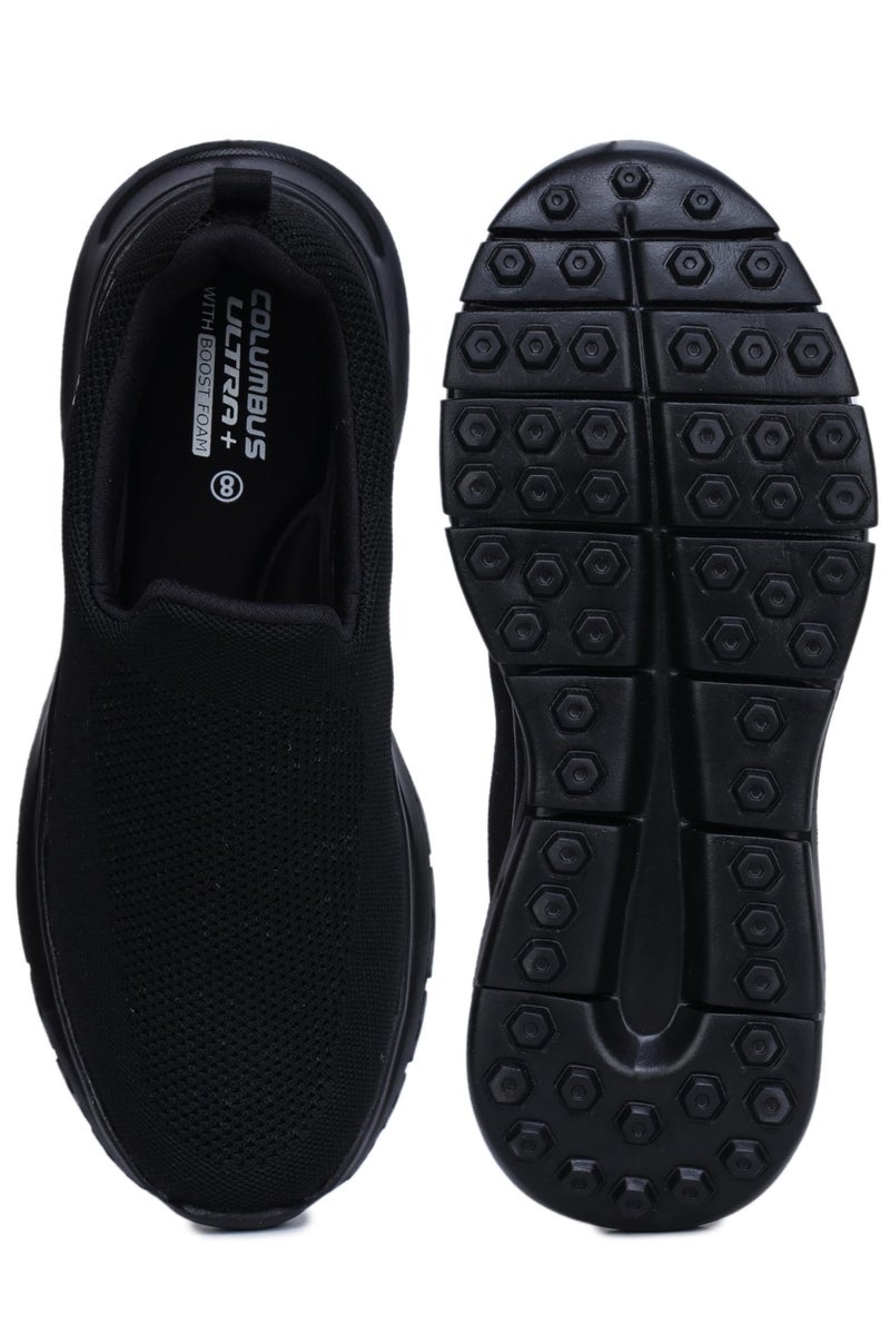 Columbus Freeman Sports Shoes - Running Shoes|Walking Shoes| Training & Gym Shoe | Outdoors Shoe for Men (Black & Silver), UK 8 - Image 5