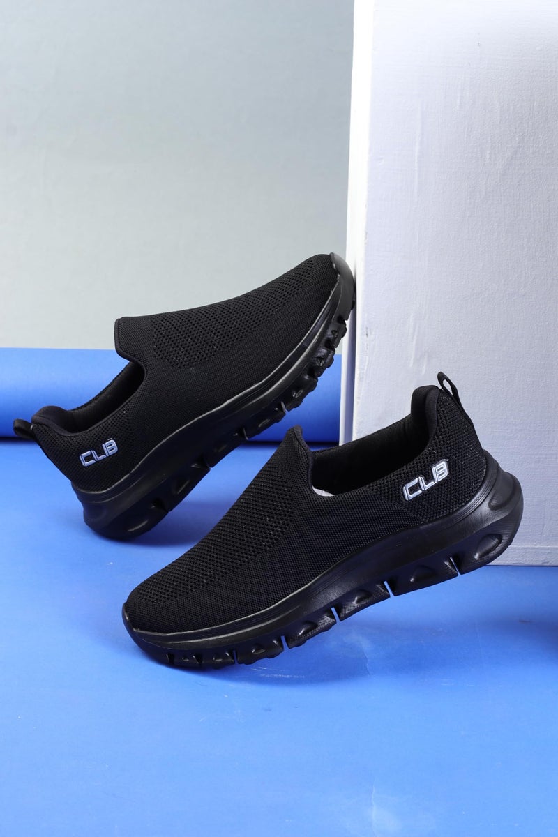 Columbus Freeman Sports Shoes - Running Shoes|Walking Shoes| Training & Gym Shoe | Outdoors Shoe for Men (Black & Silver), UK 8 - Image 2