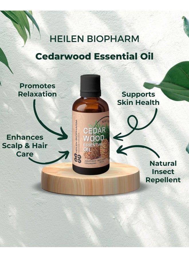 Heilen BIopharm Cedarwood Esssential oil - 50 mL Per Bottle Pack of 1, for For Healthy Skin Complexion - Image 5