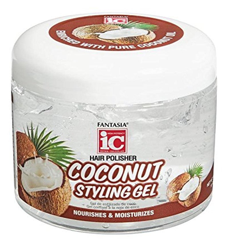 Fantasia Gel Coconut Styling Gel, 16 Ounce (IC3310)
