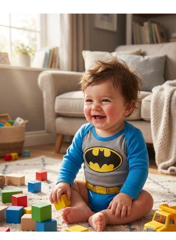 Batman Baby Bodysuit Long Sleeves Kids TV - Image 3