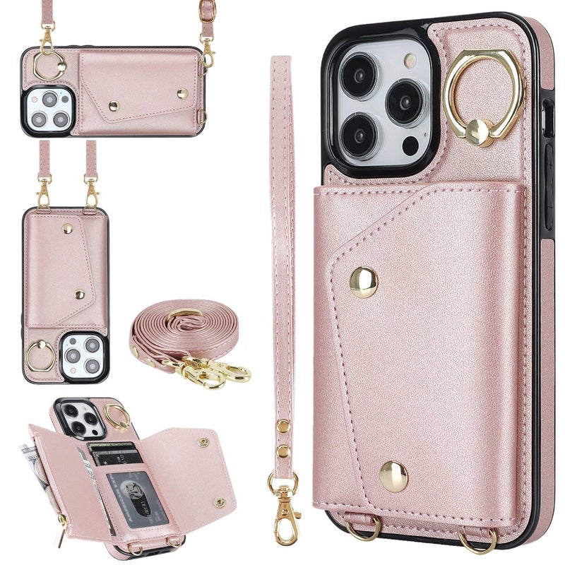 Protective Case | Purple | TPU | Card Holder | Kickstand | Cover for iPhone 15 / 15 Plus / 15 Pro / 15 Pro Max - Image 2