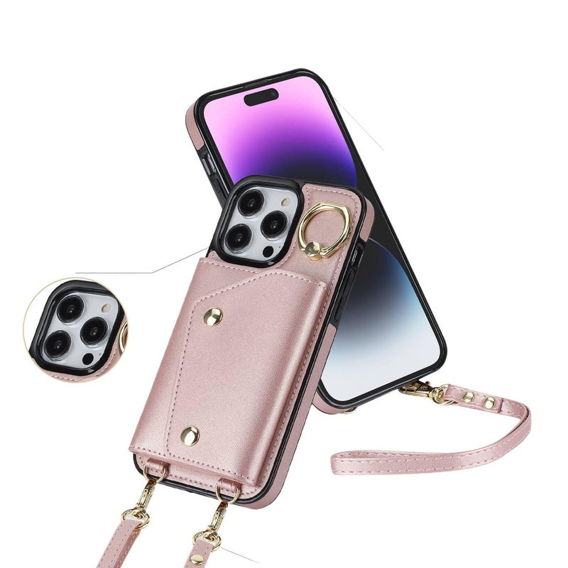 Protective Case | Purple | TPU | Card Holder | Kickstand | Cover for iPhone 15 / 15 Plus / 15 Pro / 15 Pro Max - Image 5