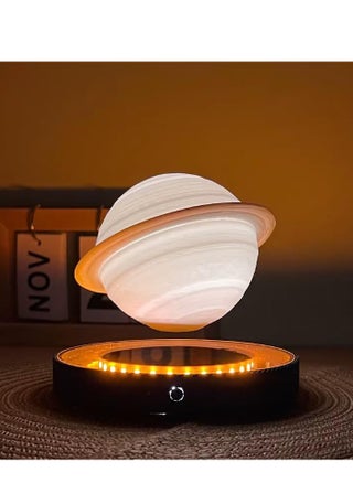 3D Floating Saturn Lamp Magnetic Night Light with Floating and Rotating Technology Realistic Planet Design with Luminous Rings Modern Home Office Decor Luxury Gift for Space Lovers and Relaxing Atmosphere - pzsku/ZD6CB40FD95D3696A67BBZ/45/1750517829/1f7fcd23-5c90-4d18-b6e2-ec7427ba37cd