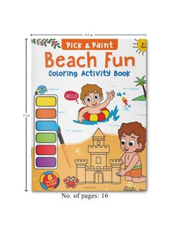 Wonder House Books Pick And Paint Coloring Activity Book For Kids: Beach Fun  - Image 3