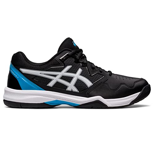 ASICS Mens GelDedicate 7 Tennis Shoes 95BlackIsland Blue - Image 1