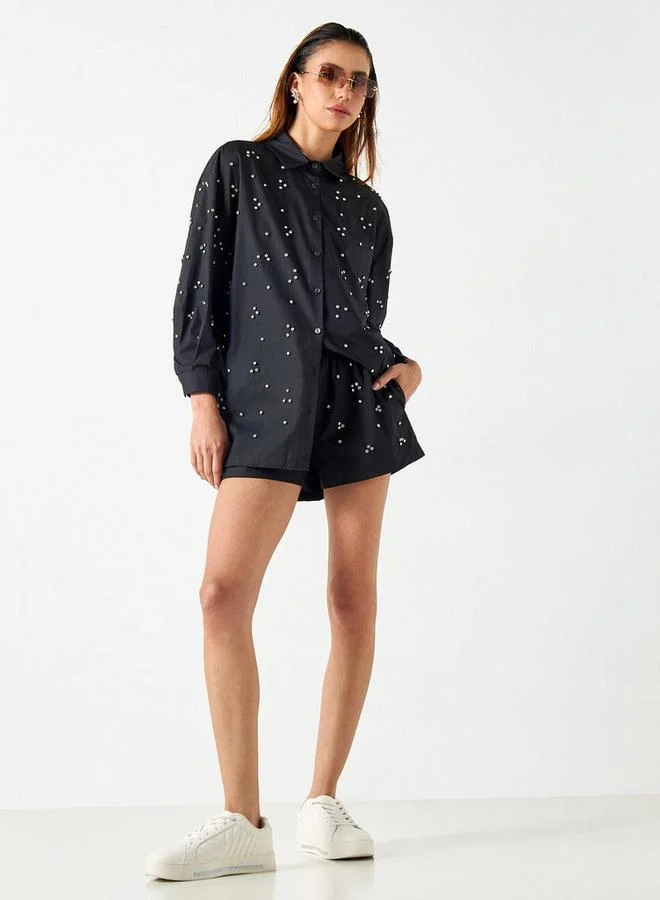 تواكستريمز قميص مزين بأكمام طويلة من تو إكستريمز