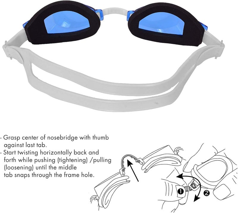 TYR Unisex Team Sprint Fitting Basic Goggles - Image 4