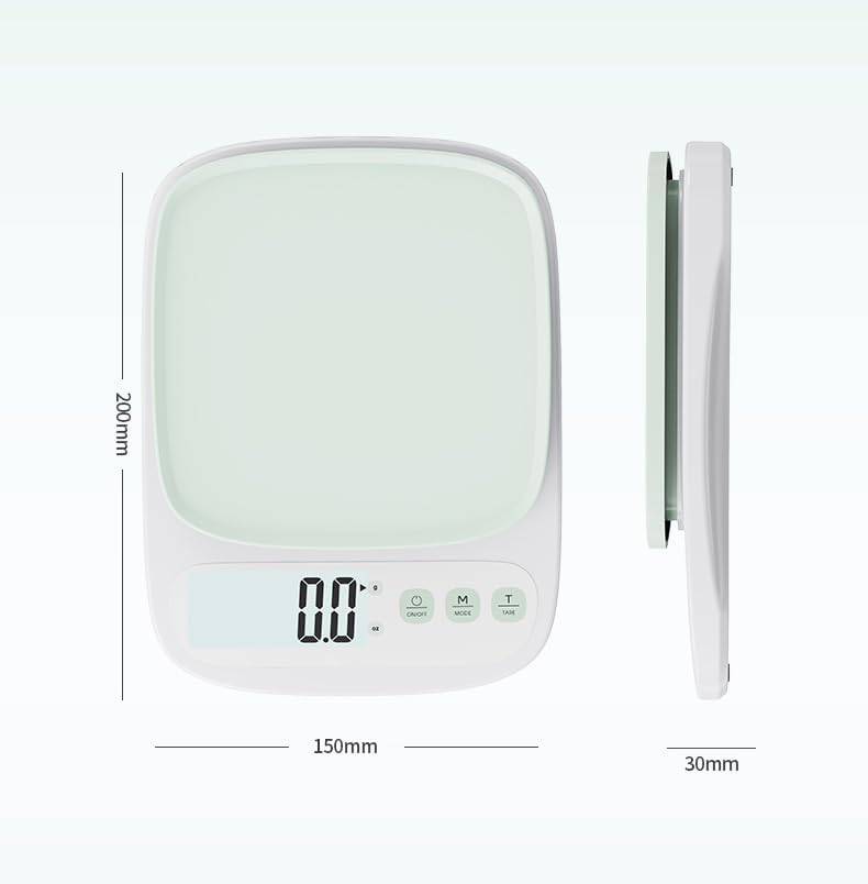 KELVEE Weight Machine for Home, Kitchen Food Weighing Scale for Baking & Cooking Calorie Counter Fitness Balance Diet Weighing Machine Digital scale LCD 10KG High Precision Compact Design - Image 4