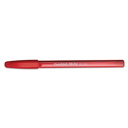 Paper Mate InkJoy 100ST Ballpoint Pens, Medium Point, Red, Box of 12 (1951255) - Image 5