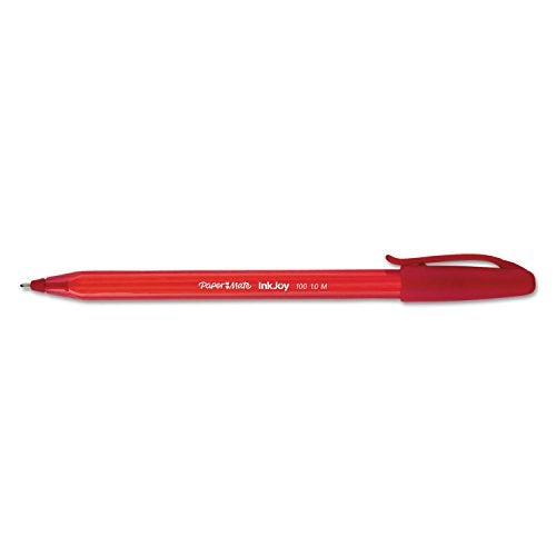 Paper Mate InkJoy 100ST Ballpoint Pens, Medium Point, Red, Box of 12 (1951255) - Image 2