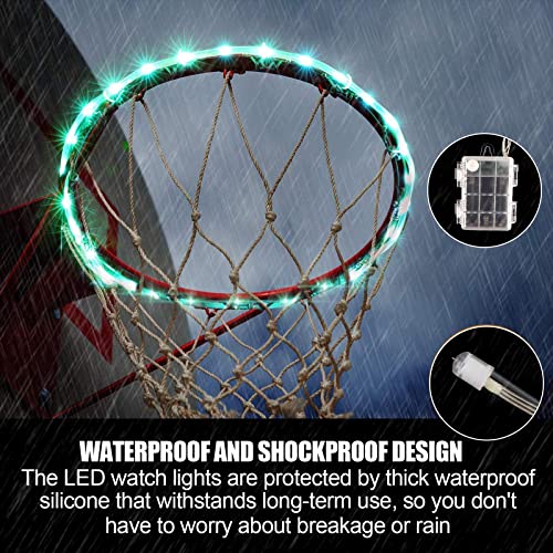 Green Bean LED Basketball Hoop Light Rim and Backboard Remote Control Basketball Rim Light with 16 Colors 7 Flashing Mode for Playing Basketball in The Dark Rim and Backboard not Included - Image 5