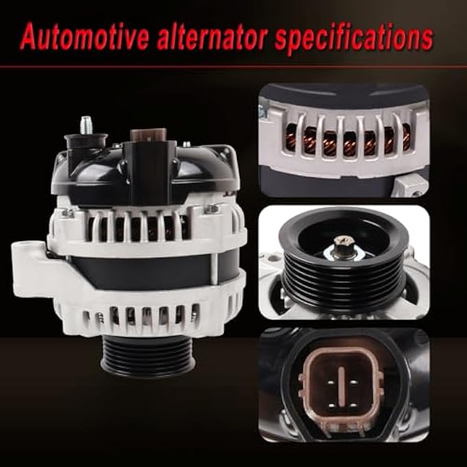 BIYANPIN Alternator Compatible with Odyssey 2002-2004, Pilot 2003-2004, MDX 2001-2002, 3.5L V6, Alternator Replace for 104210-3090 31100PGKA01 - Image 5