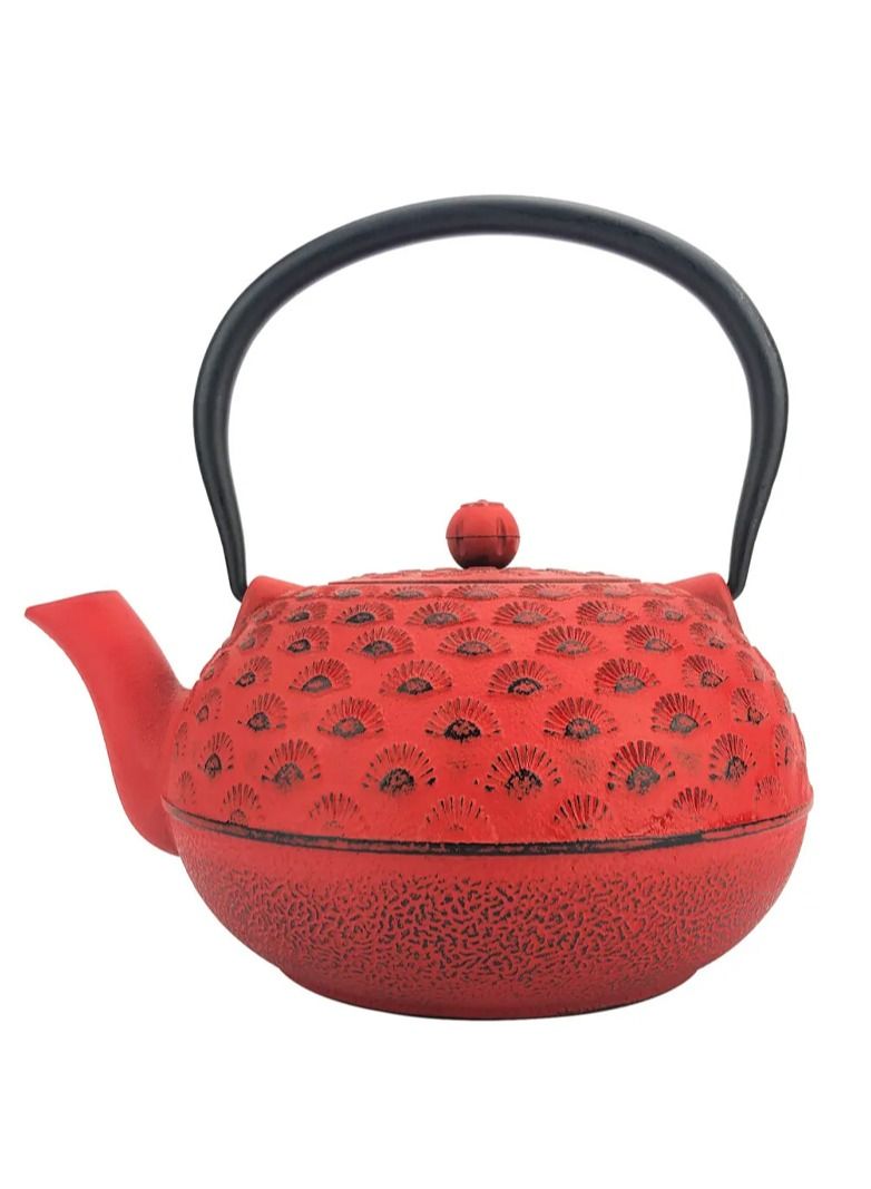 تيلاند مصفاة متينة من الفولاذ المقاوم للصدأ من Tetsubin لبناء أوراق الشاي الفضفاضة الداخلية بالمينا 1.8 لتر أحمر - Image 4