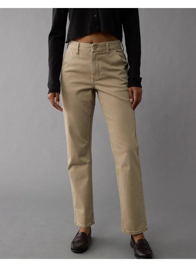 American Eagle AE Stretch Super High-Waisted Straight Trouser