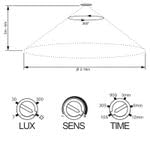 MAXWELL Maxwell MicrowaveRadar Sensor Switch Occupancy Body Motion Detector Microwave Thin Round Type 2000W Load Capacity - Image 2