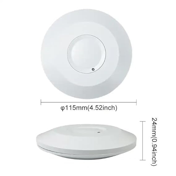 MAXWELL Maxwell MicrowaveRadar Sensor Switch Occupancy Body Motion Detector Microwave Thin Round Type 2000W Load Capacity - Image 3