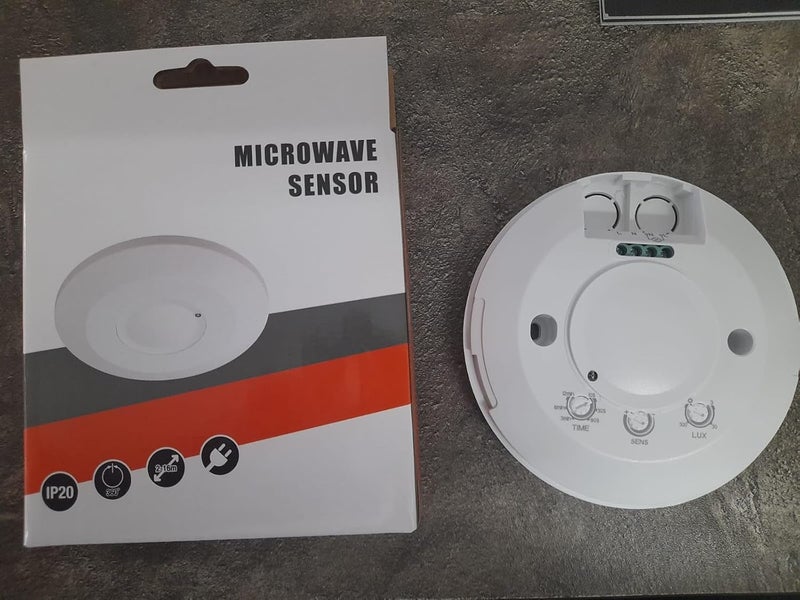 MAXWELL Maxwell MicrowaveRadar Sensor Switch Occupancy Body Motion Detector Microwave Thin Round Type 2000W Load Capacity - Image 4
