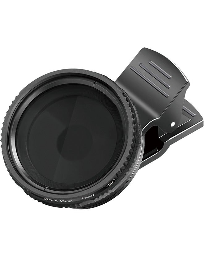 Neewer NEEWER 37mm Clip On ND2-ND400 Phone Lens ND Filter Kit: Adjustable Neutral Density Filter with Phone Clip Compatible with iPhone 14/14Pro/14Pro Max Samsung Android Smartphones iPad and More  - Image 1