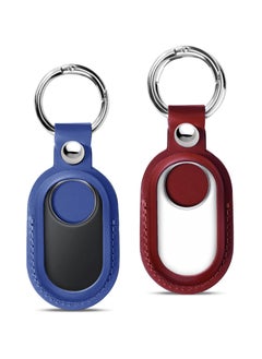 SANMUGEED Case Compatible with Samsung Galaxy Smart Tag2, 2PCS Protective Leather Case for Galaxy SmartTag2, Anti-Scratch Protector for Smart tag 2 case  - Image 1