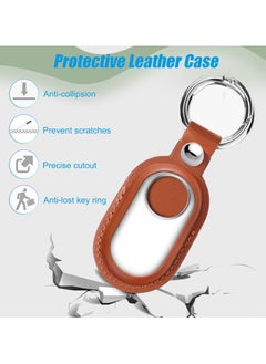 SANMUGEED Case Compatible with Samsung Galaxy Smart Tag2, 2PCS Protective Leather Case for Galaxy SmartTag2, Anti-Scratch Protector for Smart tag 2 case  - Image 5