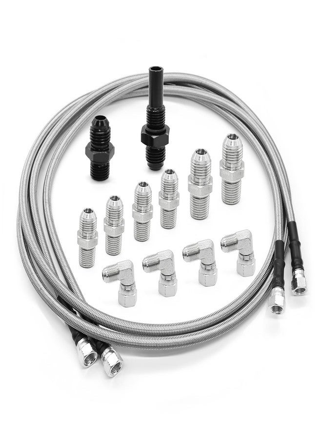 Yunnergo 70" Transmission Cooler Lines Kit with 6AN Hose Fitting Compatible with 6AN Transmission 4L80E TH350 TH400 4L60E 700R4 200-4R TR6060 AOD C5 - Image 1