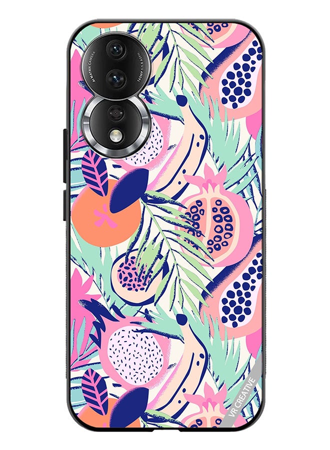 VR CREATIVE Protective Case Cover For Honor 80 Abstract Dragon Fruit Design Multicolour - Image 1