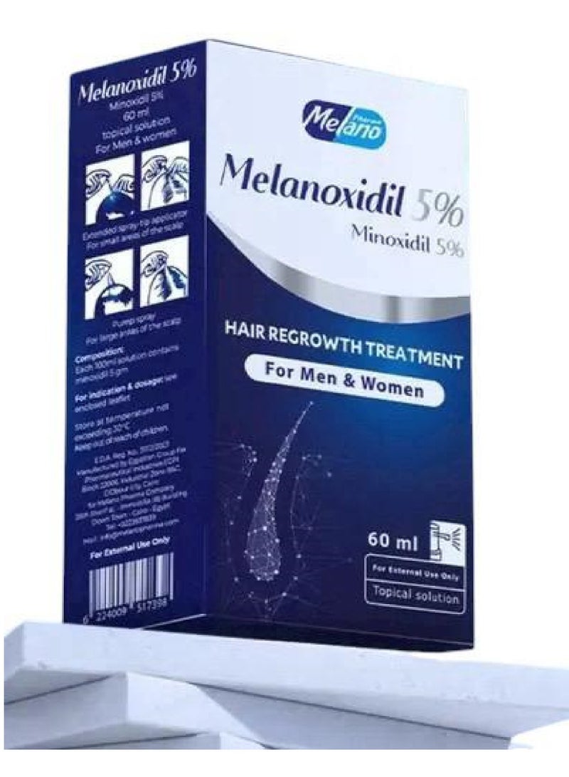 ميلانوفارما ميلانوكسيديل 5% لعلاج تساقط الشعر ٦٠ مل - Image 1